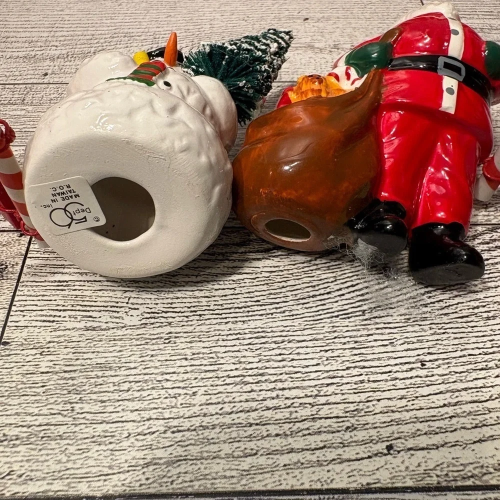 Department 56 Festive Red and White Holiday Figurine Set